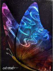 Black Butterfly 24X18 