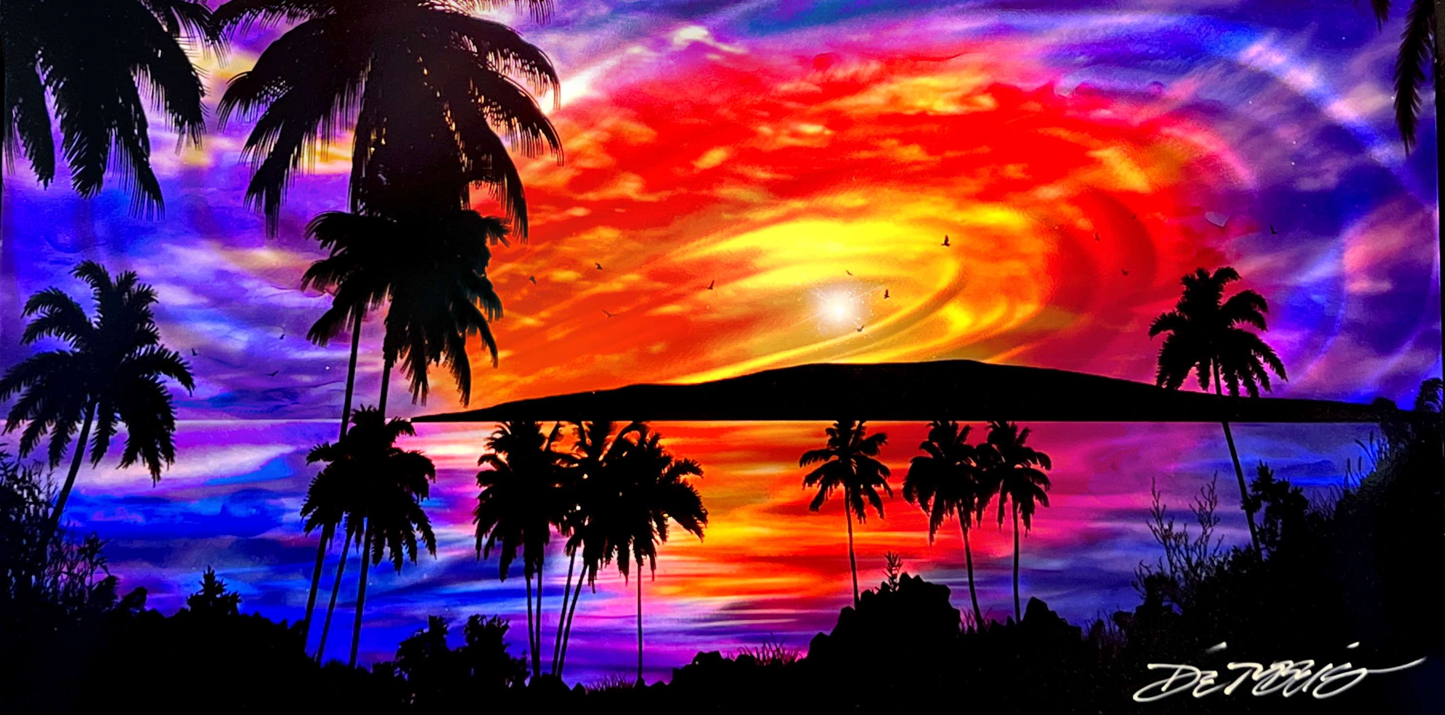 Chris DeRubeisArt titleLahaina Sunset 20X40